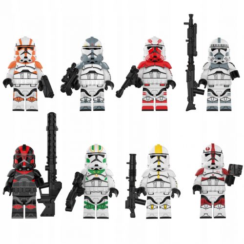  8 db Star Wars Bricks rohamosztagos klónosztag