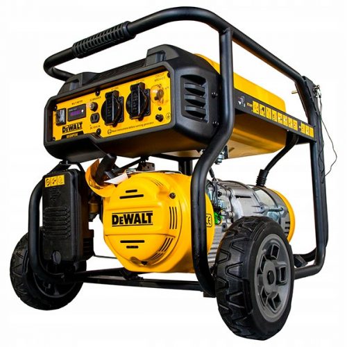 Hordozható egyfázisú DeWalt 6500 W-os benzines generátor