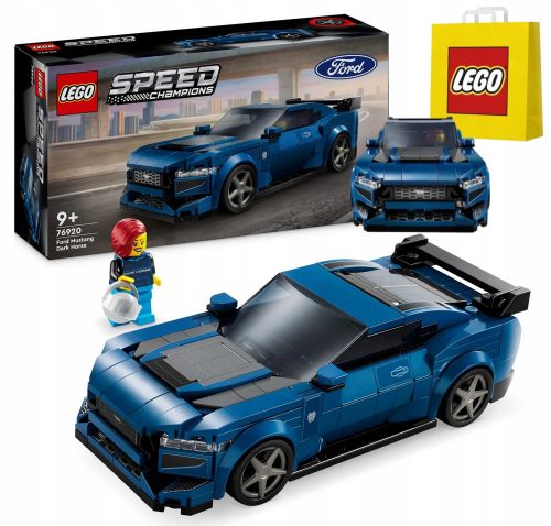  LEGO Speed Champions 76920 Ford Mustang Dark Horse + LEGO papírtáska