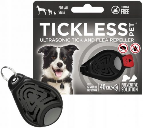  Tickless Pet ultrahangos kullancs és bolha védelem kutyáknak Fekete