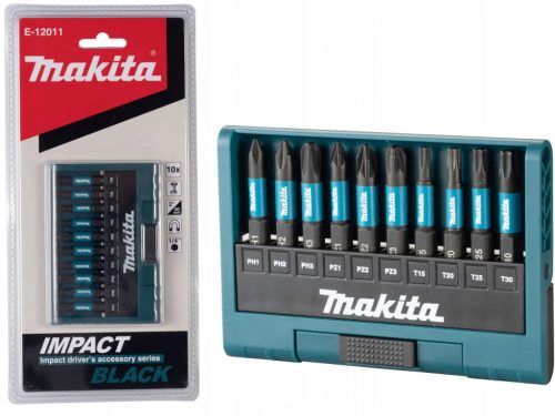  Makita E-12011 Impact Black bitkészlet 10 db.