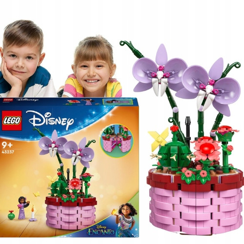  LEGO Disney 43237 Isabel virágcserép + születésnapi kártyák egy gyermek születésnapi kártyájához