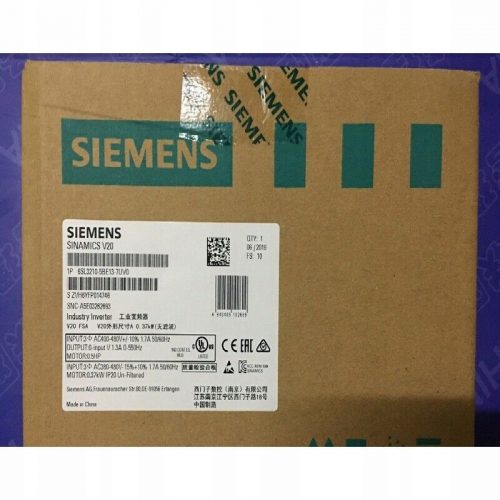 Siemens háromfázisú inverter 0,37 kW 1,3 A