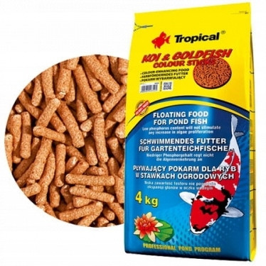  Élelmiszer Tropical Koi & Goldfish Color Sticks formájában 4 kg