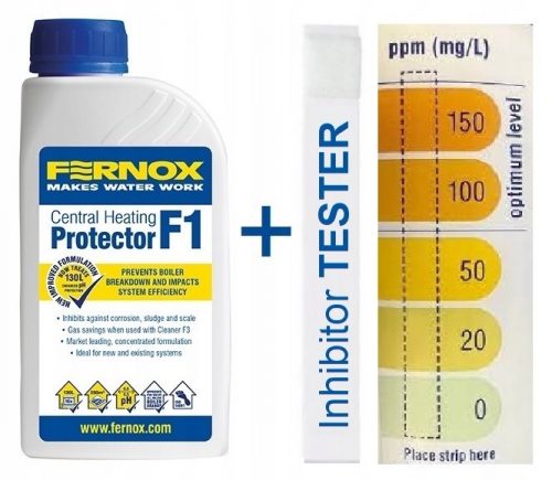  Fernox F1 korróziógátló + TEST Tester 500ml