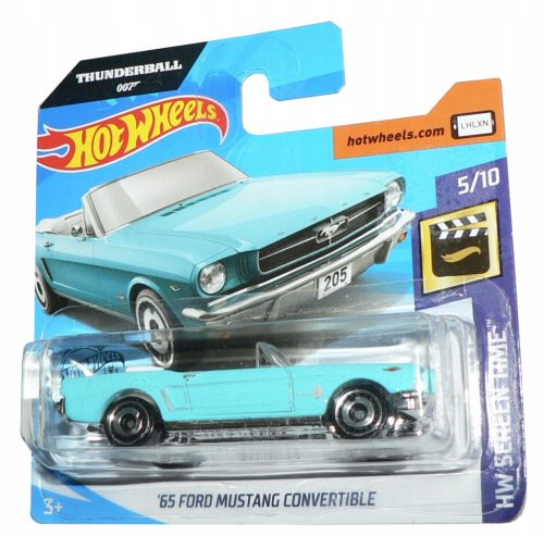  Hot Wheels '65 FORD MUSTANG kabrió - THUNDERBALL 007 JAMES BOND!