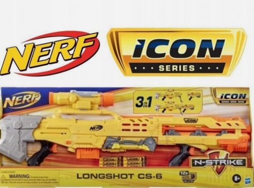  NERF N-STRIKE ICON SOROZAT, LONGSHOT 3IN1 E8886 PUSZKA