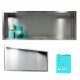  Balneo Wall-Box Egy süllyesztett fürdőszobai polc 90 x 30 x 10 cm inox