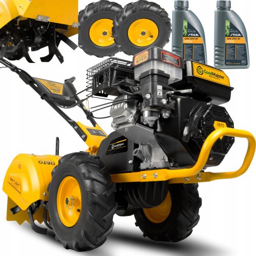  GoodMajster rotavator 50 cm 4200 W 10 LE + 2× Stiga olaj 10W-30 0,6 l