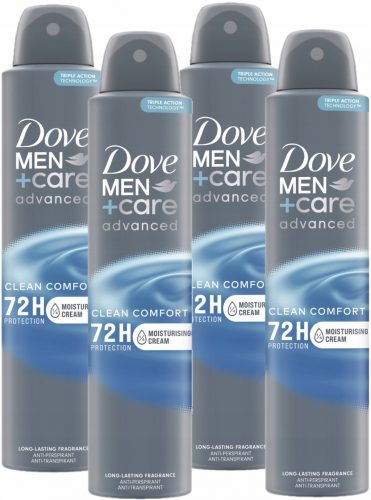  Dove Men+Care Clean Comfort izzadásgátló spray 4x200 ml