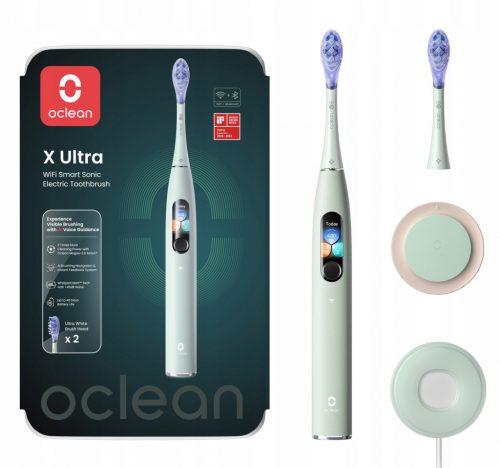  OCLEAN X Ultra sonic fogkefe, menta, 2 hegy, nyél