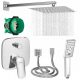  HANSGROHE LOGIS akkumulátor alátöltő készlet + BOX + sprinkler 30x30 slim