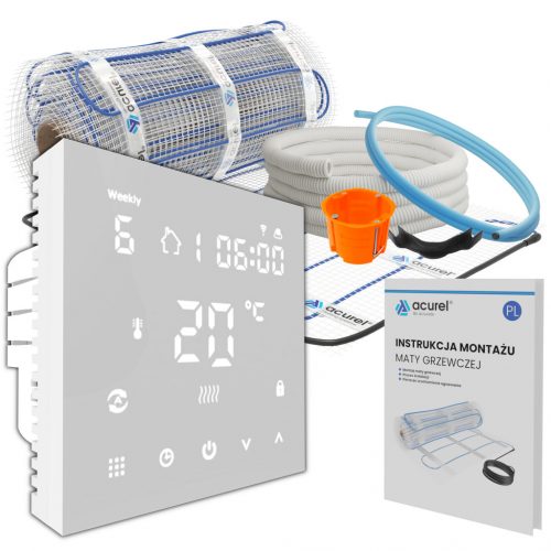  Fűtőszőnyeg 3m² 160W/m² szabályozó szett