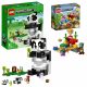  LEGO Minecraft 21245 Panda Sanctuary + LEGO Minecraft 21164 Korallzátony