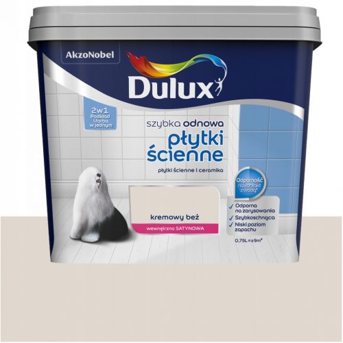  Dulux akrilfesték csempéhez 0,75 l Krémes bézs félmatt