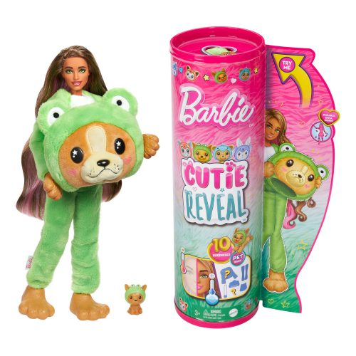  Barbie Cutie Reveal Frog Dog Doll sorozat Állati jelmezek HRK24