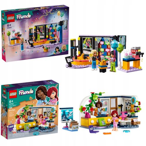  LEGO Friends 42610 Karaoke Party + LEGO Friends 41740 Aliya szobája