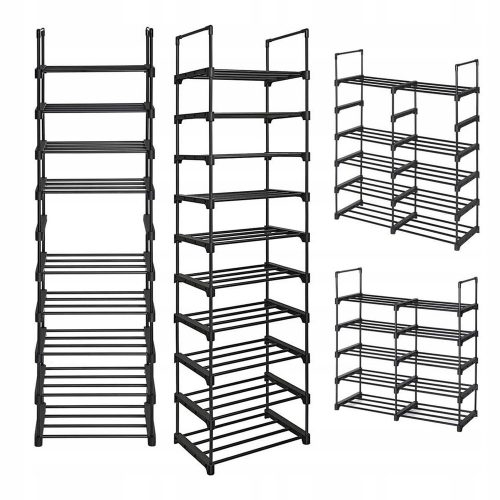  Songmics cipős szekrény 45 x 174 x 30 cm fekete