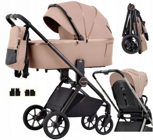  2 az 1-ben Carrello Ultra Carrello babakocsi + ALFA Carrello adapterek a Maxi-Cosi Cybex autósüléshez