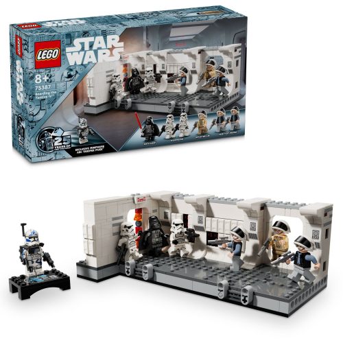  LEGO Star Wars 75387 Felszállás a Tantive IV űrhajóra + ELEKTRONIKUS VERZIÓKÁRTYA KÉSZLET KÜLÖNBÖZŐ ALKALMARA HÚSVÉTRE