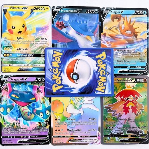  Kártyák Pikachu Large Set Mega Set 360 + 1 Eredeti Pokemon Kártyával