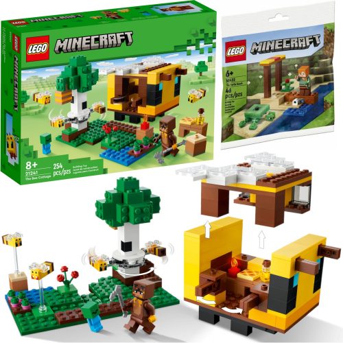  LEGO Minecraft 21241 Bee Hive + LEGO Minecraft 30432 Turtle Beach