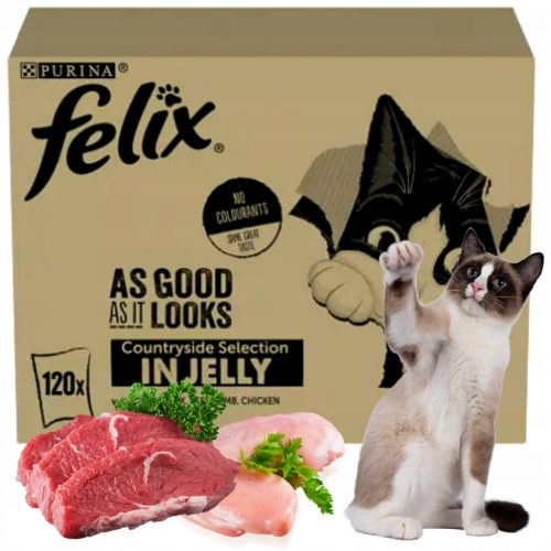  Felix Cat Wet Food marhahús csirke 120 x 85g