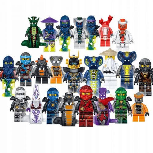  Ninja figurák Ninjago készlet 24 db-os