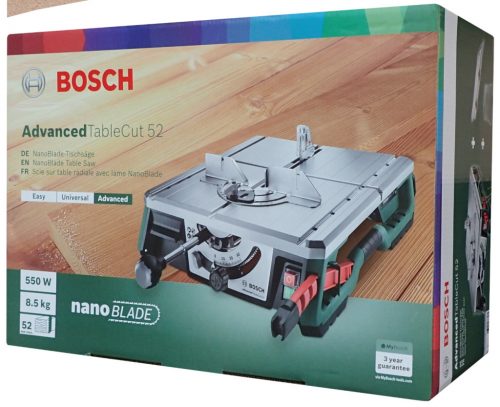  Asztali fűrész 0603B12001 550 W Bosch AdvancedTableCut Advanced TableCut 52