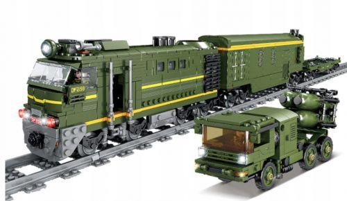  KOCKI VÁROS KATONAI VONAT ARMY FREIGHT GREEN