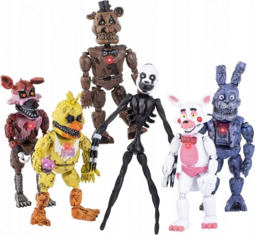  6 DB FNAF FIGURE FIVE NIGHTS AT FREDDY'S FIGURINES SET