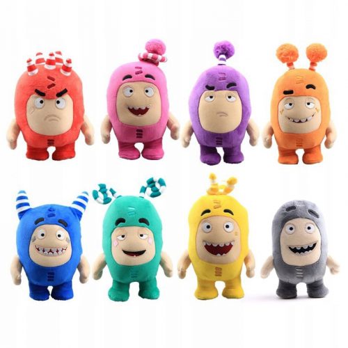  8 DB MASCOT PLÜSJÁTÉK ODDBODS ANIME 18cm