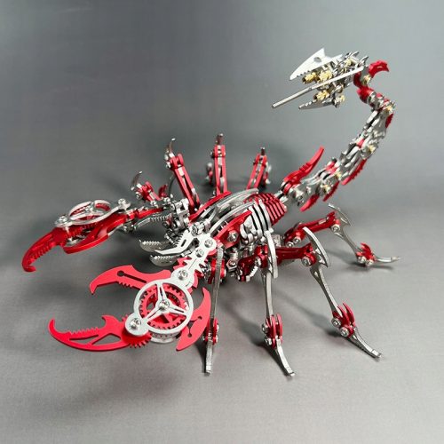  Floatingcity 3D Metal Red Scorpion modell mechanikus rovarjáték Ajándék