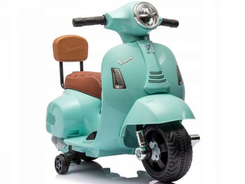  Babalovas Vespa akkumulátoros robogó türkiz háttámlával