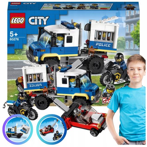  LEGO City 60276 Police Prison Convoy + CSOMAGOLÁSI SZOLGÁLTATÁS SZÁLLÍTÁSHOZ