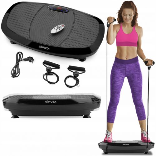  VIBRÁCIÓS PLATFORM REZGŐ 3D FITNESSMASSZÍR KÁBELEKKEL XP750 GYMTEK