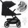  CYBEX babakocsi 22 kg-ig BEEZY Moon Black + CARETERO univerzális fólia a babakocsihoz