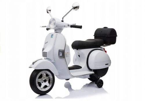  Motor akkumulátorral működő robogó gyerekeknek Vespa White 2 Motors Bőr EVA kerekek