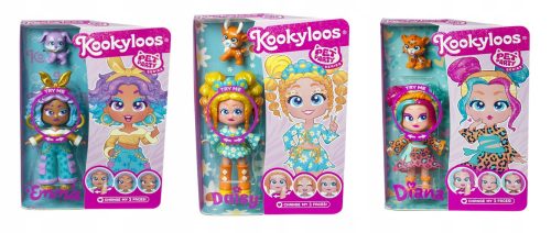  KookyLoos Pet Party Doll gyűjthető figura 11 cm Emma + kutya