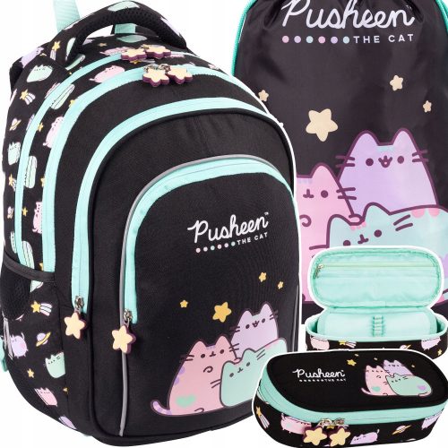  Pusheen St. több rekeszes iskolai hátizsák. Majewski Multicolor 22 l + 2 egyéb termék