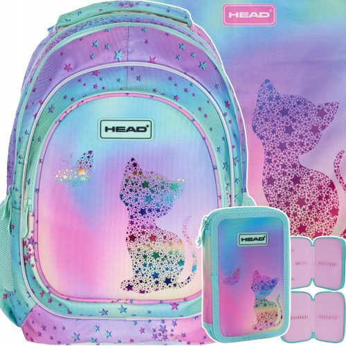  Többrekeszes iskolai hátizsák Head Multicolor 20 l + 2 egyéb termék