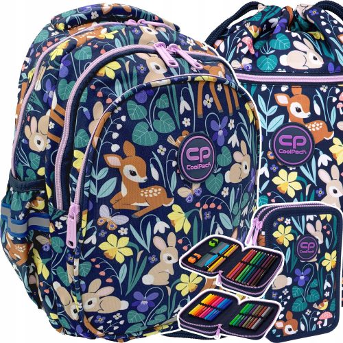  Többrekeszes iskolai hátizsák CoolPack Multicolor 21 l + 2 egyéb termék