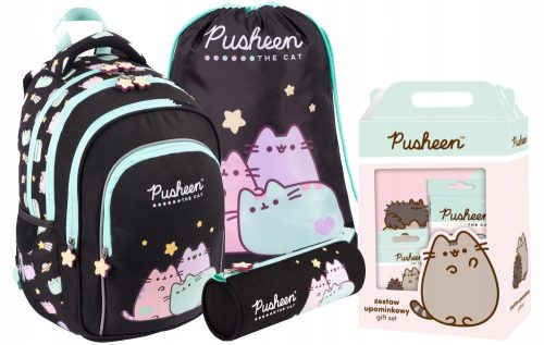  Pusheen St. többrekeszes iskolai hátizsák. Majewski Multicolor 22 l + 3 egyéb termék