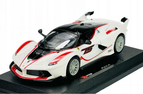  BBURAGO FERRARI FXX K WHITE 1:24 ÚJ FÉM MODELL 26301