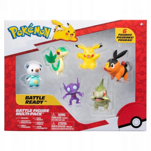  Pokemon BATTLE FIGURE 6 CSOMAG – 2 hüvelykes Sableye, Axew, Snivy, Tepig,