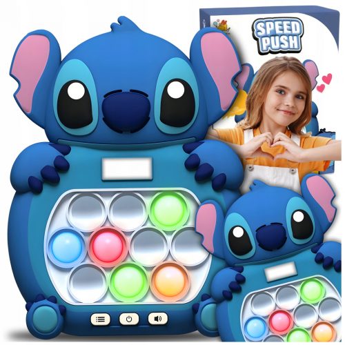  POPIT STICH ELEKTRONIKUS JÁTÉK KÉK ANTISTRESS KONZOL FIDGET JÁTÉK