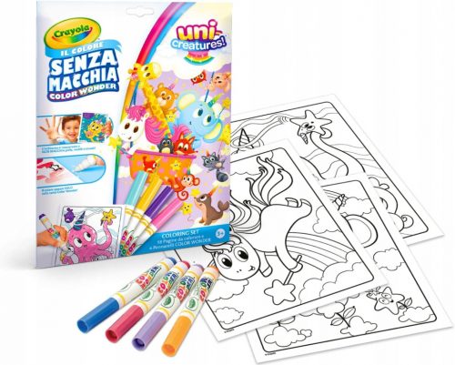  CRAYOLA- Color Wonder színező készlet 18 oldalas és 4 marker nélkül