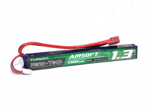  AKKUMULÁTOR LI-PO akkumulátor 7.4V 2S 1300mAh 25C/50C TURNIGY NANO-TECH ASG