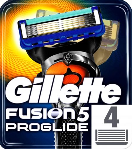  Gillette Fusion 5 Proglide pengék patronok kések x 4 darab eredeti éles