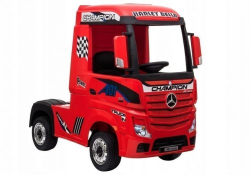  Akkumulátoros személygépkocsi TIR teherautó Mercedes Actros 4x4 Leather Pilot Red